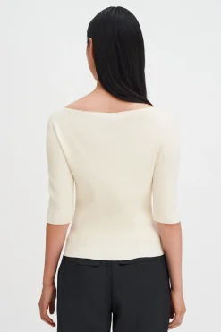 Boatneck Rib Top