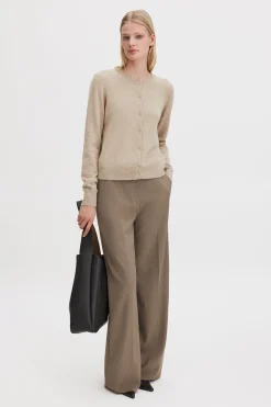 Cashmere Crewneck Cardigan