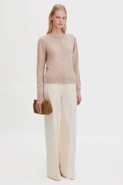Cashmere Crewneck Cardigan
