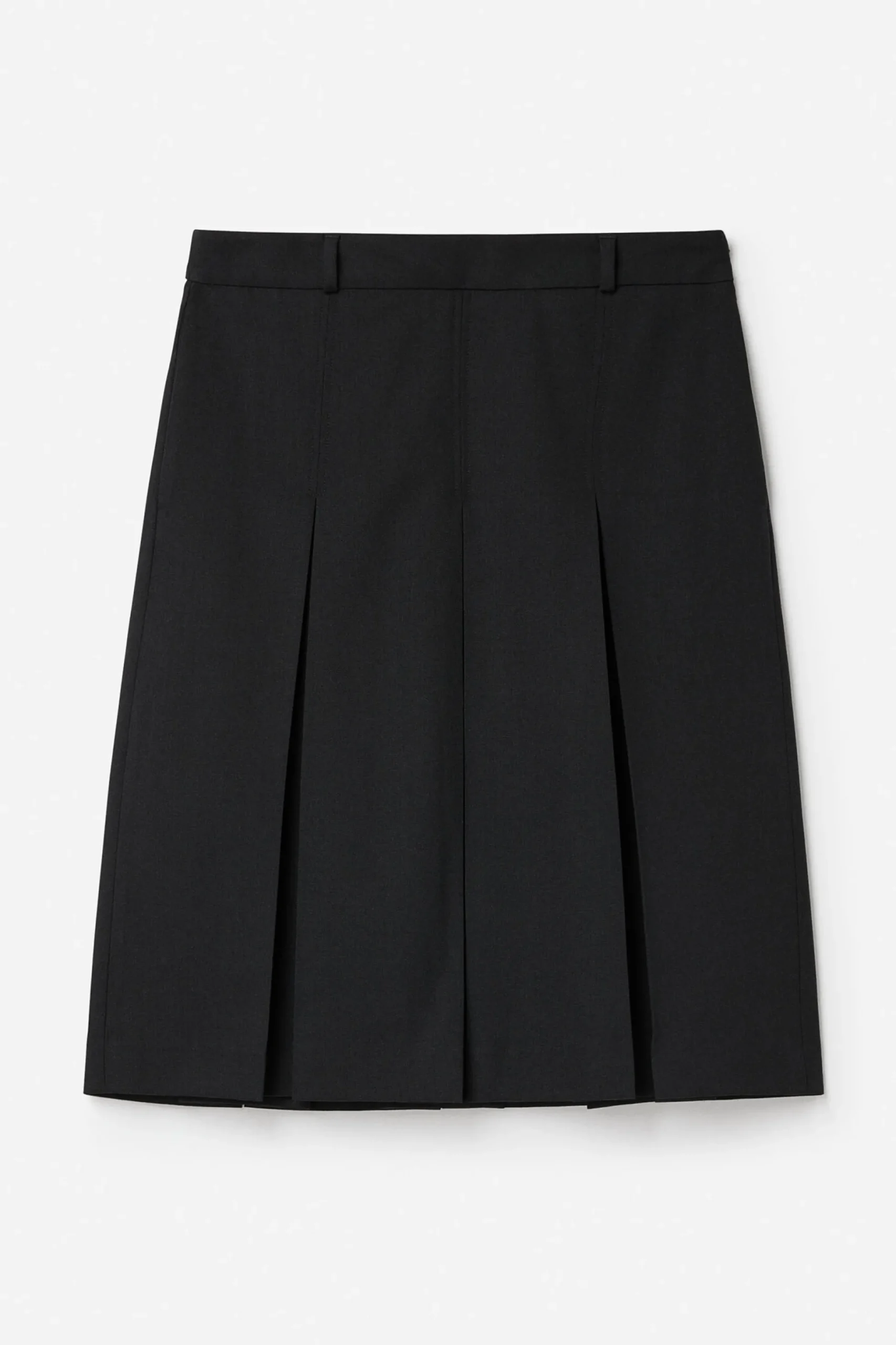 Pleated Wool Skirt