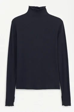 Rib Mock Neck Top