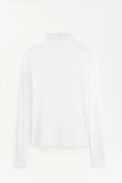 Rib Mock Neck Top