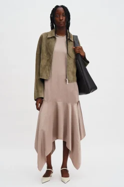 Scarf Hem Dress