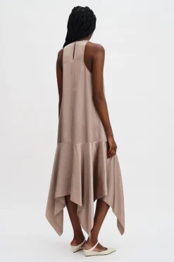 Scarf Hem Dress
