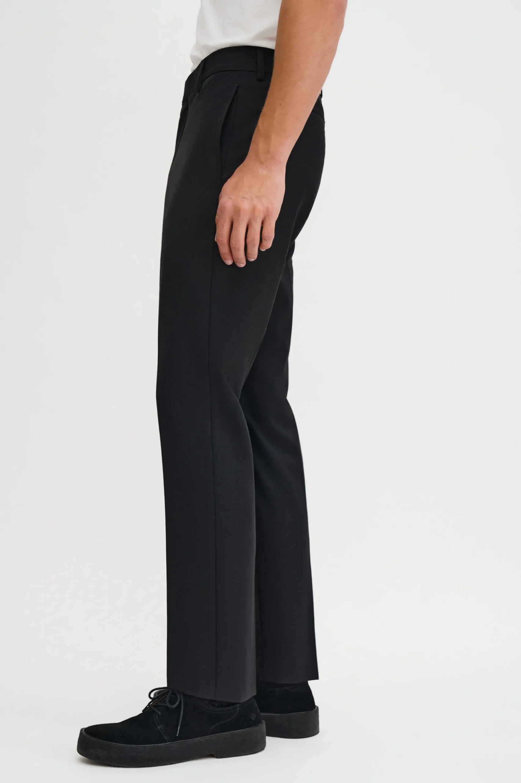 Slim Tapered Wool Trousers