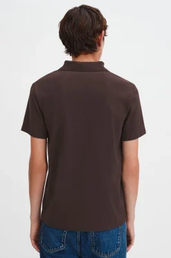 Stretch Cotton Polo T-Shirt