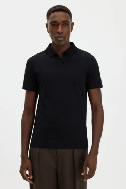 Stretch Cotton Polo T-Shirt