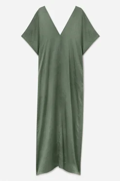 V-Neck Crinkle Kaftan