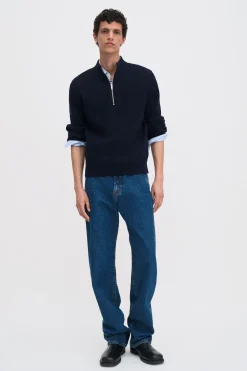 Wool Half Zip Sweater