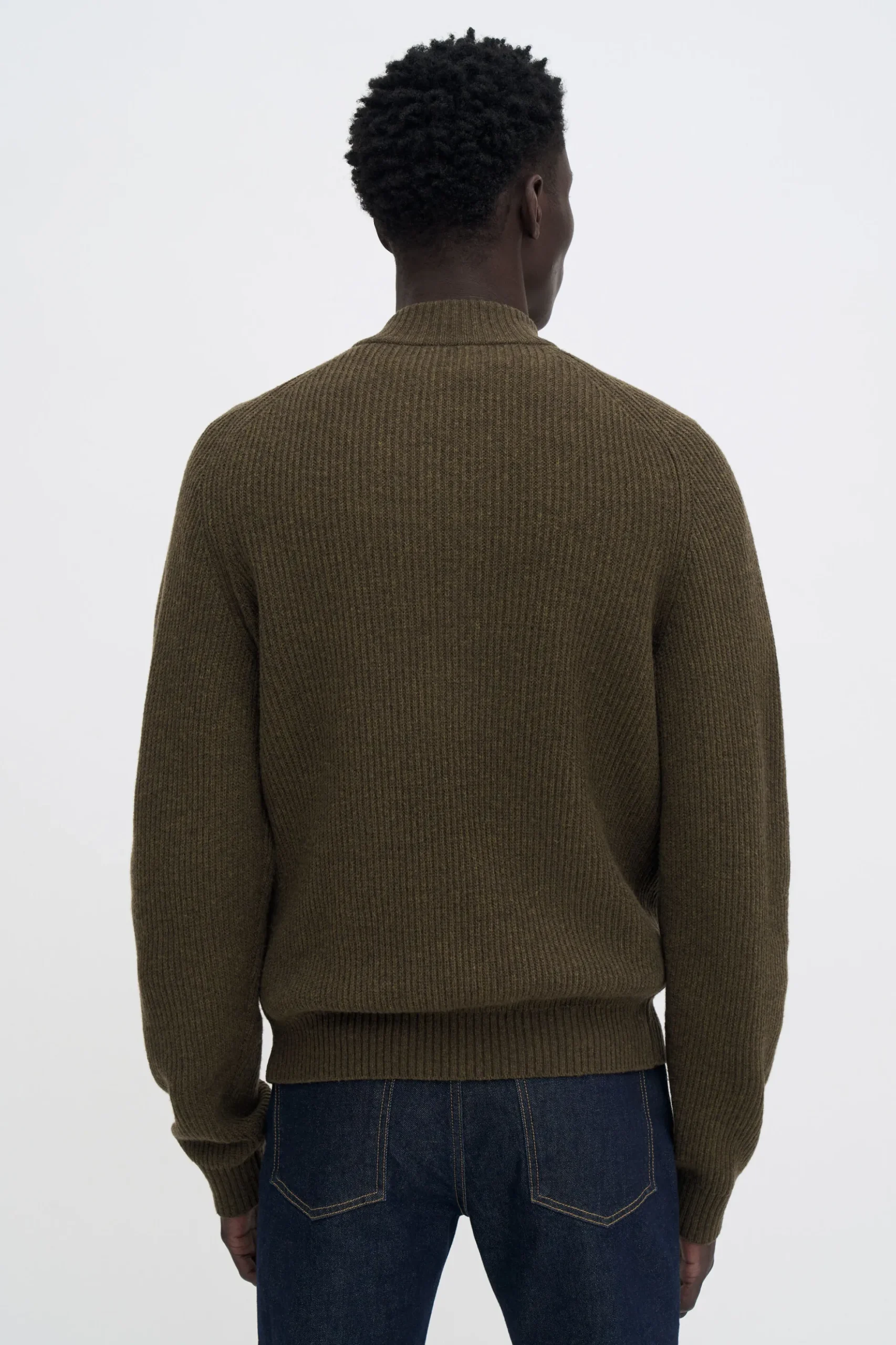 Wool Half Zip Sweater